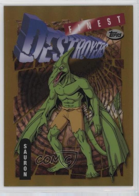 2025 Topps Finest X-Men '97 Common Bronze Gold Refractor /50 Sauron #48 0s55
