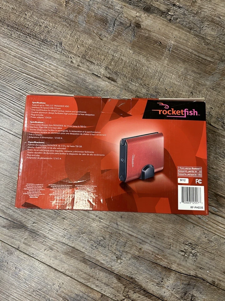 Rocketfish SATA 3.5" Hard Drive Enclosure Kit RF-PHD35 Brand New - Image 2 of 4