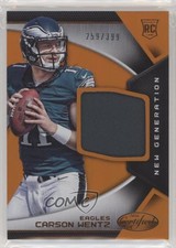 2016 Certified New Generation Jerseys Mirror Orange 259/399 Carson Wentz #2 s7f