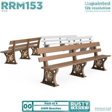 153 | GWR Benches (4 Pack) - 00 Gauge