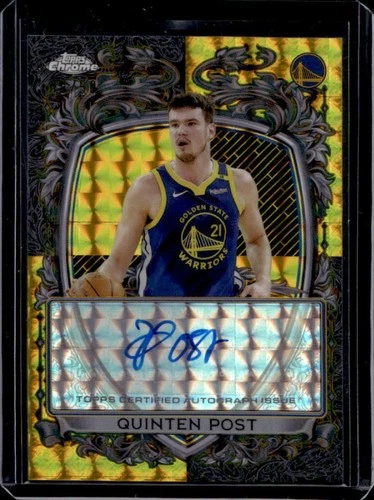 2025 Topps Chrome Quinten Post Signature Style (RAW)