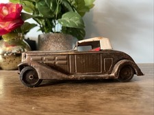 1950s Bandai - Tin Friction Toy Car - 1933 Cadillac Roadster - Old Timer Series