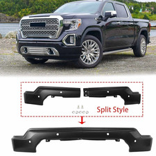 Black Steel Front Bumper Face Bar For 2019-2021 Gmc Sierra 1500 W Sensor Holes Black Steel Front Bumper Face Bar For 2019-2021 Gmc Sierra 1500 W Sensor Holes