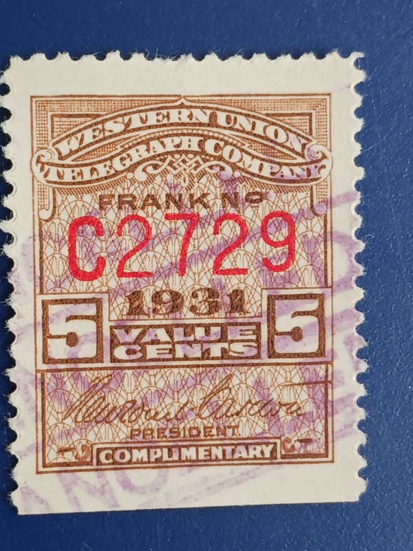 WESTERN UNION TELEGRAPH Scott 16T79