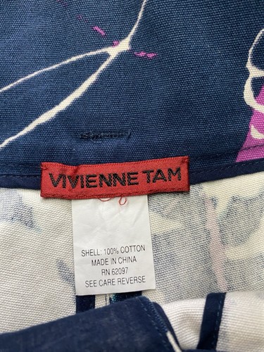 Blue/Purple Vivienne Tam Cotton Floral Shorts (Size P) - Picture 2 of 7