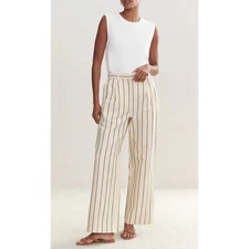 Jenni Kayne Biana Pant Striped Cream Size Small
