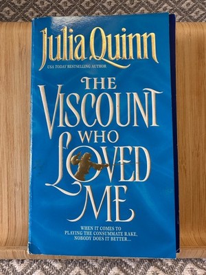 The Viscount Who Loved Me by Julia Quinn (2000) Avon 1st Printing Bridgerton #2