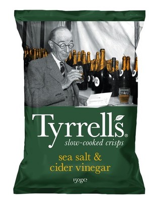 Tyrrells Chips Cider Vinegar Sea & Salt 150g