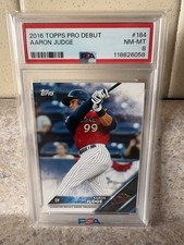 2016 Topps Pro Debut - Aaron Judge #184 (RC) New York Yankees PSA 8 NM-MT! 🔥