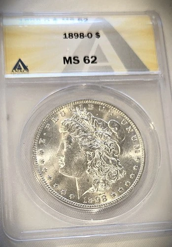 1898-O MORGAN SILVER DOLLAR ** ANACS MS-62 **  PROBLEM FREE COIN  (7749)