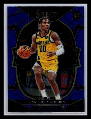 Bennedict Mathurin Rookie Indiana Pacers 2022-23 Panini Select #79 Blue