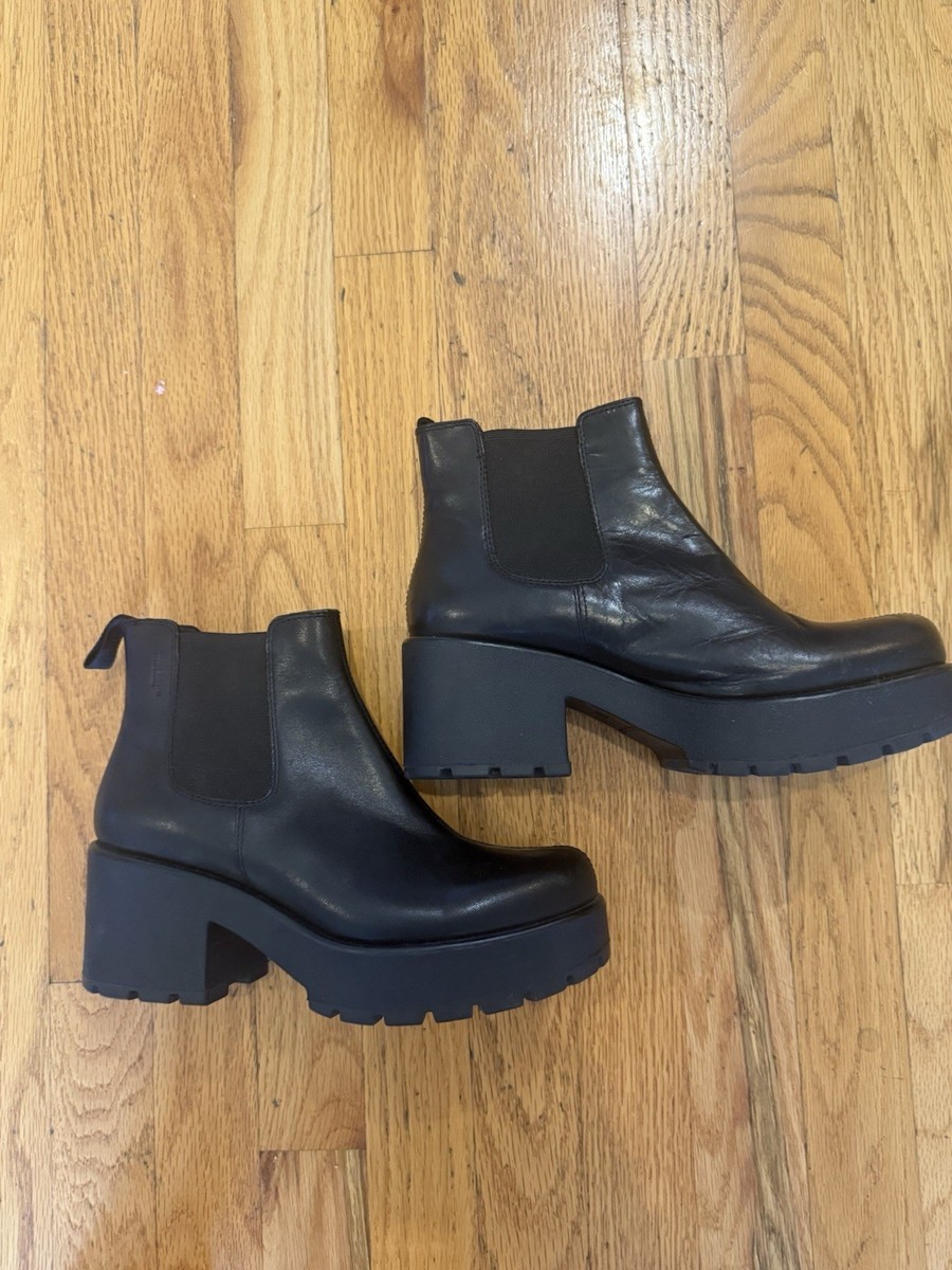 Vagabond Shoemaker Dioon Platform Chelsea Booties Boots Size 37