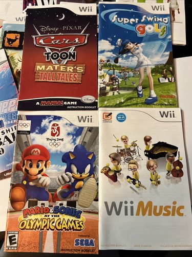 40 Wii/Wii U Video Game Manuals - Sonic - Mario - Disney - Just Dance + More - Picture 5 of 11