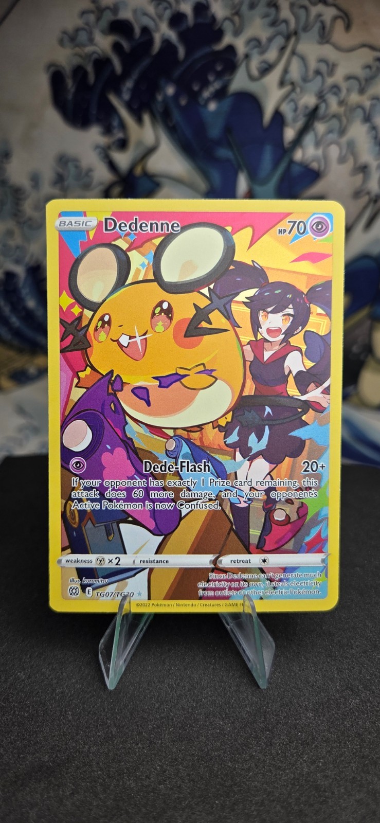 Dedenne TG07/TG30 Swsh09: Brilliant Stars Trainer Gallery Holo, Near Mint