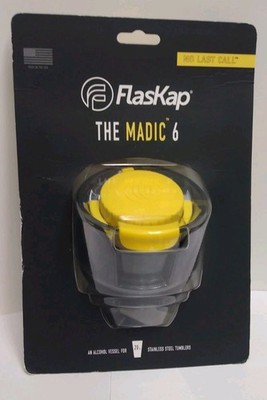 FlasKap The Madic 6 - Tumbler Lid / Dispenser  For Liquor