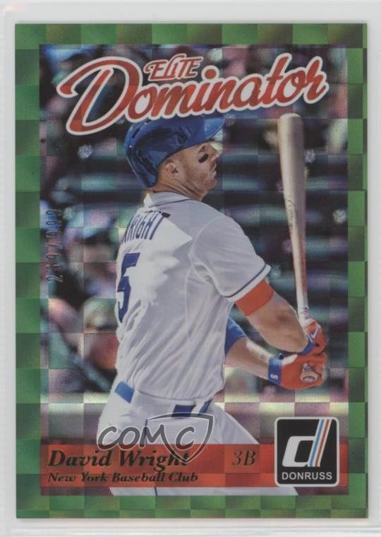 2014 Panini Donruss Elite Dominator Series 2 269/999 David Wright #7 1n1