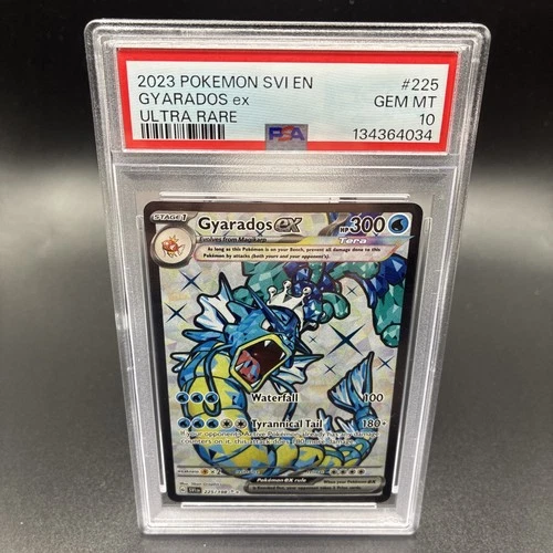 Pokemon TCG Ultra Rare Gyarados EX 225/198 Scarlet & Violet Base PSA 10
