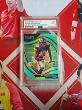 2020 Panini Select Football Rookie Die-Cut Neon Green Justin Jefferson PSA 9