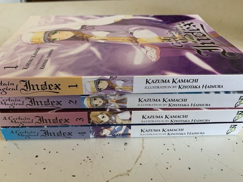 A Certain Magical Index, Volumes 1-4 Light Novels Rare English 2014 - Picture 11 of 11