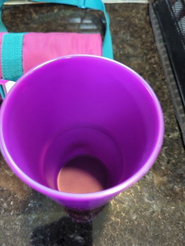 Tupperware Thirstquake Tumbler Cup 30oz Purple Teal & Insulated Carrier Bag - Picture 4 of 7