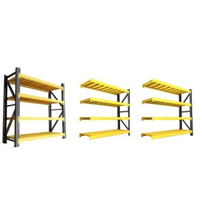 Schwerlastregal 5800x600x2000 mm Metallregal 12 Ebenen 2400 kg Verzinkt