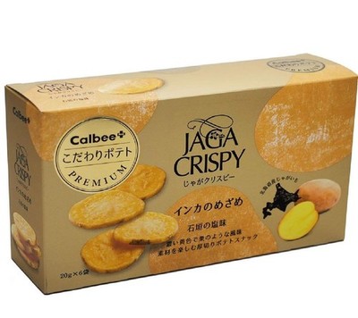 Jaga Crispy Inca's Awakening, Ishigaki Salt Flavor 20g x 6 Bags Calbee+ Snacks