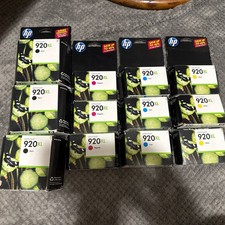Lot of 12 Genuine HP 920XL Cyan Magenta Yellow Black Color Set Sealed 2012