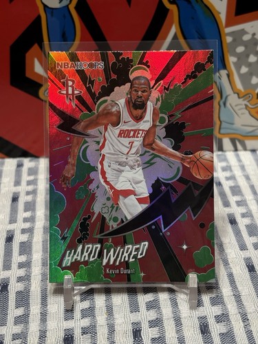 2025-26 Topps NBA Hoops Kevin Durant HW-7 Green Holo Foil Hard Wired Insert