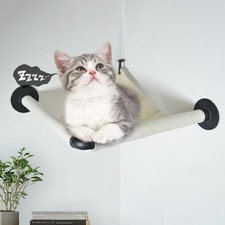 Wall Corner Cat Hammock Wall Mounted, 14.96 x 14.96 inch Wall Mounted Shelves...