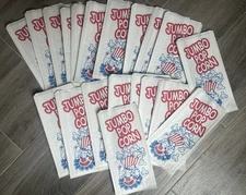 20 NOS VIntage Circus Carnival Clown Paper Pop Corn Bags Party Wedding Birthday