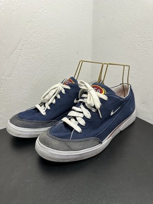 Vintage Nike GTS Navy Blue USA Canvas Suede Men s 9