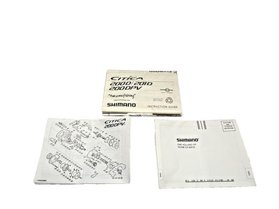 Shimano Citica 2000/201D/200DPV Instruction Guide and Paperwork NO REEL