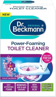 Dr. Beckmann Power-Foaming WC-Reiniger Veilchenblüte 3x100g Tiefenfrischreinigung