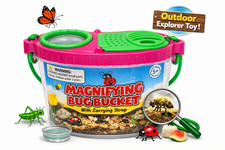 Magnifying Bug Bucket With Carrying Strap Insect Fun Ant Farm Habitat Container