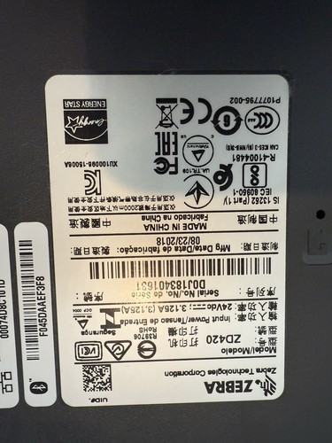 Zebra ZD420 Direct Thermal Barcode Label Receipt Printer USB - Afbeelding 4 van 5