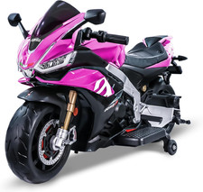 Aprilia Licensed 24V Kids Electric Motorcycle, Speed up to 8Mph Ride-On Motorcyc