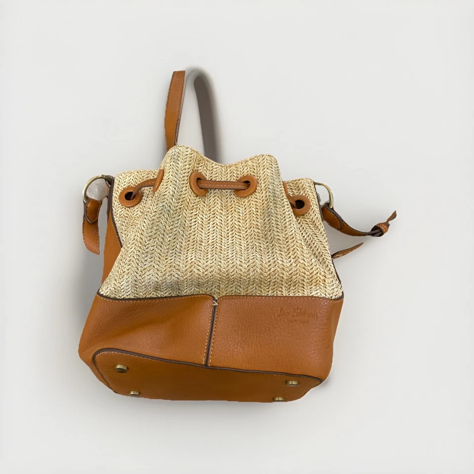 Bolso de cuero con cordón de rafia Sam Edelman Foto 3 de 4