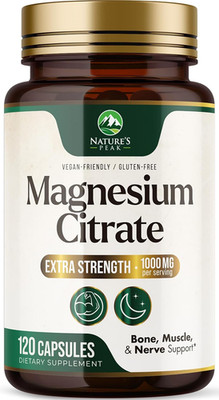 Magnesium Citrate 1000mg - High Absorption Magnesium Supplement - 120 Count