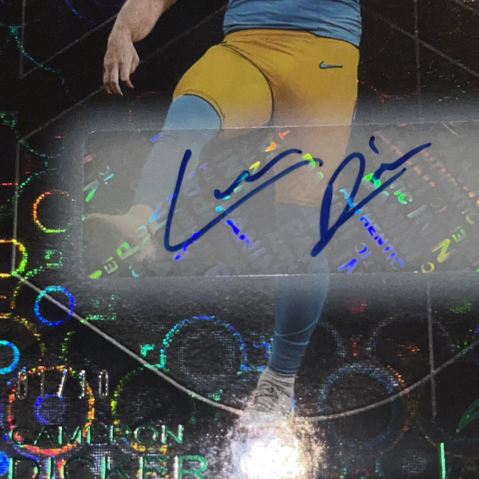 2025 Panini Black Green Cameron Dicker Autographed 01/10 FOTL SAN DIEGO CHARGERS - Image 4 of 4