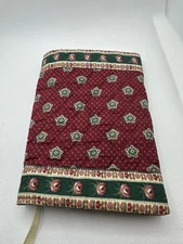 Vera Bradley PLUM 1987 VINTAGE Small Book Bible Cover Ribbon Marker 7”x 5” 