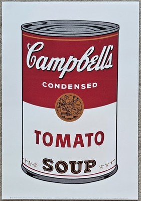 ANDY WARHOL Campbell's Tomato Soup Can Poster Warhol foundation art food pop art