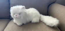 VTG Plush Cat Persian Russ Berrie Nikki Realistic Stuffed Animal Toy Fluffy EUC 