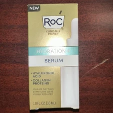 RoC Hydration+ Serum W/ Hyaluronic Acid 1.0 FL OZ 30ml