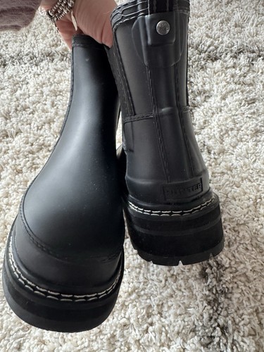 Hunter black stitch Chelsea boots size 5 (fit size 4s) - Picture 7 of 7