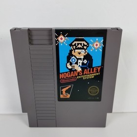 Hogan's Alley (Nintendo NES) Cartridge Sleeve & Manual - Tested - Free Shipping 