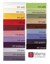 Biberna warme Biber Spannbettlaken 90 - 100 x 200 cm in 19 Farben