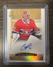 Cayden Primeau 2019-20 UD The Cup Rookie Auto Gold /36 Montreal Canadiens RC