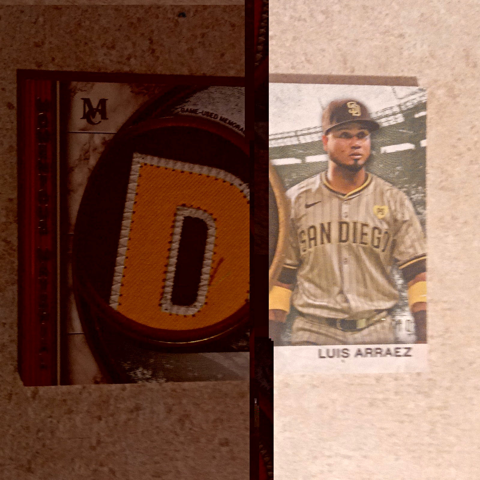 2025 Topps Museum Collection Luis Arraez Padres Jumbo Patch Relic MMJP-LA