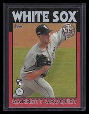 Garrett Crochet 2021 Topps Series 2 #86B-39 1986 35th Red  #/10 RC