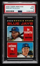 2020 Topps Heritage Rookie Stars Bo Bichette Anthony Kay #52 PSA 9 MINT v6g